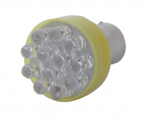12 Super Bright Led 1156 Bulb - Amber