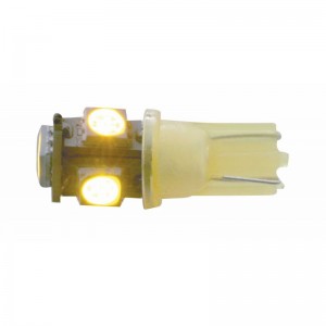 (2/Card) 5 Amber Led 360 Degree 194 Bulb