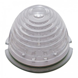 17 Amber Led Round Beehive Cab Light - Clear Lens