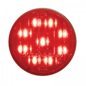 9 Red Led 2" Flat Clearance/Marker Light - Red Lens **No Other Discounts Applicable**
