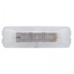 12 Amber Led Rectangular Clearance/Marker Light -Clear Lens
