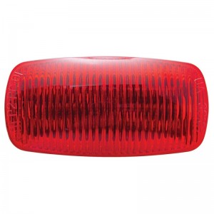 12 Red Led Rectangular Clearance/Marker Light - Red "Phantom I" Lens