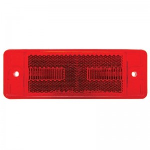 8 Red Led Rectangular Clearance/Marker Light - Red Lens