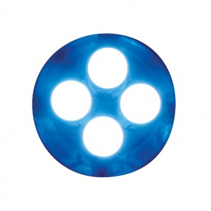 (3/Card) Economy 4 Led 194 Bulb - Blue