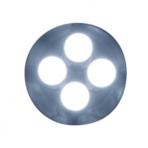 (3/Card) Economy 4 Led 194 Bulb - White