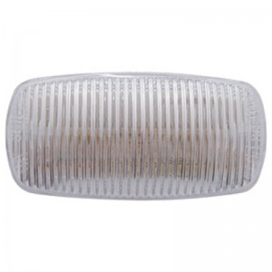 16 Red Led Rectangular Clearance/Marker Light - Clear "Phantom I" Lens