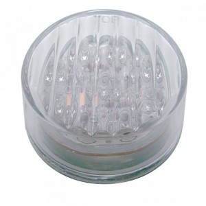 9 Amber Led 2" Flat Marker Light - Clear Lens **No Other Discounts Applicable**