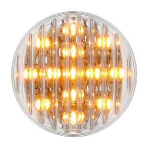 13 Amber Led 2 1/2" Flat Clearance/Marker Light - Clear Lens **No Other Discounts Applicable**