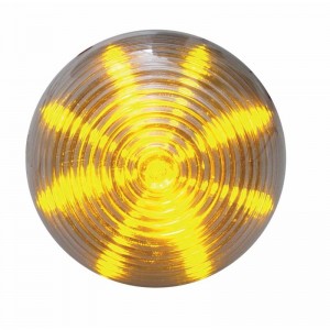 13 Amber Led 2 1/2" Beehive Clearance/Marker Light - Clear Lens