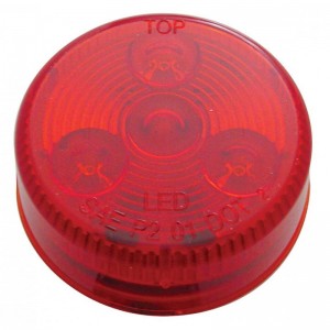 4 Red Led W/ 2 1/2" Low Profile Clearance/ Marker Light - Red Lens