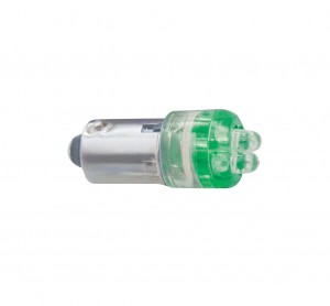 (2/Card) 4 Led 1893 Bulb - Green