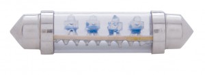 (2/Card) 8 Led 211-2 Bulb - Blue