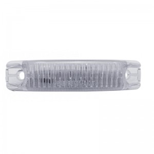 6 Red Led Streamline Design Clearance/ Marker Light - Clear Lens