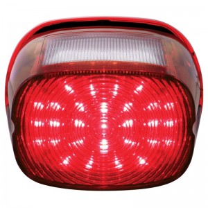 29 Red Led Harley Motorcycle Tail Light With 4 White Led License Light