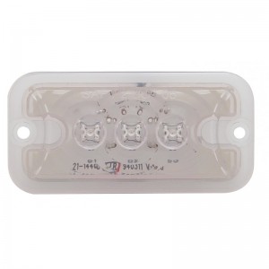 3 Amber Led Rectangular Clearance/Marker Light - Clear Lens