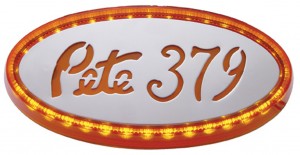 32 Amber Led Peterbilt Emblem Light (Large) - Amber Lens