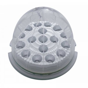 17 Amber Led Cab Light W/ Reflector Clear Lens - Clear Lens