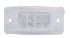 8 Amber Led Freightliner Rectangular Reflector Cab