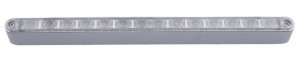 Chrome 14 Amber Led 12" P/T/C Light Bar - Clear Lens