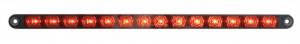 14 Red Led 12" Auxiliary/Accessory Light Bar - Chrome Lens