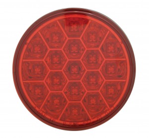 19 Red Led 4" Round Reflector S/T/T Light - Red Lens