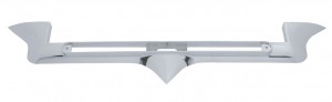 Chrome Plastic Kenworth Hood Emblem Housing W/ 12" Light Cutout