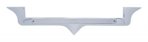 Chrome Plastic Kenworth Hood Emblem Housing W/ 14 Amber Led 12" Light Bar - Chrome Lens