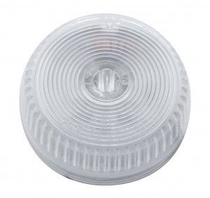 1 Red Led 2 1/2" Economy Clearance/Marker Light - Clear Lens