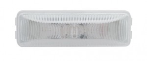 1 Amber Led Rectangular Economy Clearance/Marker Light - Clear Lens
