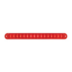 16 Red Led 15 3/8" S/T/T Light Bar - Red Lens