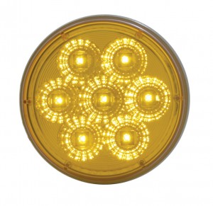 7 Amber Led 4" P/T/C Light - Amber Lens