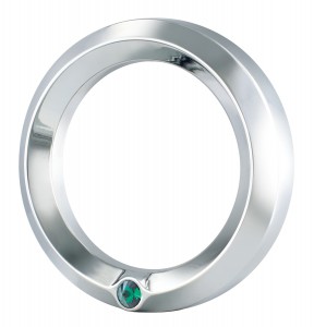 Chrome Kenworth Speed/Tachometer Gauge Cover W/ Diamond - Green