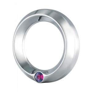 Chrome Peterbilt Speed/Tachometer Gauge Cover W/ Diamond - Purple