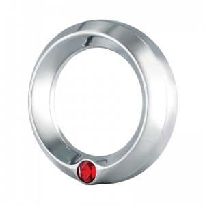 Chrome Peterbilt Speed/Tachometer Gauge Cover W/ Diamond - Red