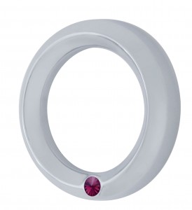 Chrome 2006+ Peterbilt Small Gauge Cover W/ Diamond - Purple