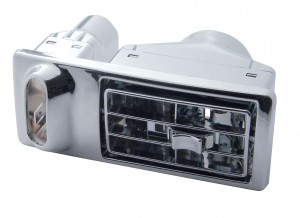 Chrome Plastic 2002 Kenworth A/C Driver Vent