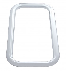 Chrome Plastic 2005+ Peterbilt Interior View Window Trim