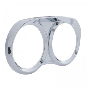 Chrome Plastic 2006+ Peterbilt Dual Gauge Cover