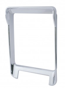 Chrome Plastic 2006+ Kenworth Left Dash Trim W/ Visor