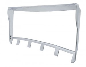 Chrome Plastic 2006+ Kenworth Right Dash Trim W/ Visor