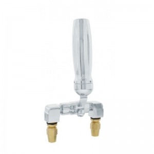 Chrome Air Horn Valve Lever With "Vegas" Grooved Grip