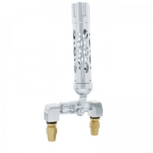 Chrome Air Horn Valve Lever With "Austin" Gun Cylinder Grip