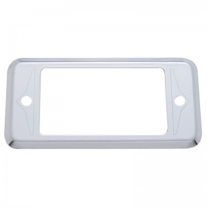Stainless Steel Peterbilt "A" Panel Pocket Hole Cover - Etched Design