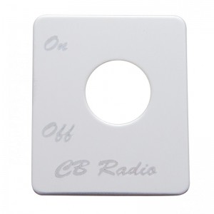 Stainless Steel Peterbilt Switch Plate - C.B. Radio