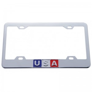 Chrome Usa License Frame