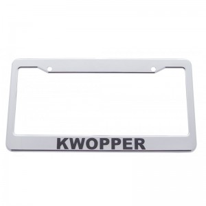 Chrome Plastic License Frame - Kwopper