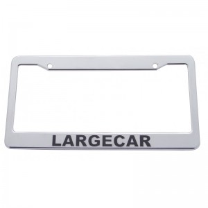 Chrome Plastic License Frame - Largecar