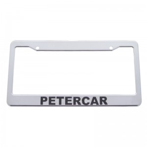 Chrome Plastic License Frame - Petercar