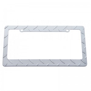 Chrome Designer License Frame - Diamond