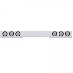 Stainless Steel 1 Piece Rear Light Bar W/ Six 7 Red Led 4" Economy Light W/ Grommet - Clear Lens